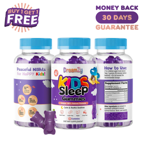 DreamZy Kids Sleep Gummies (100% Natural)