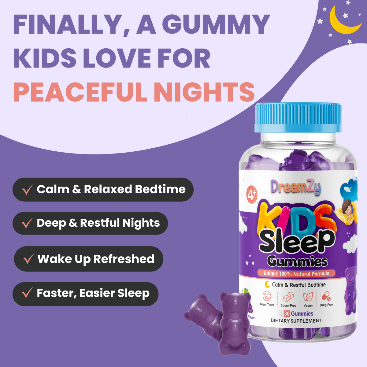 DreamZy Kids Sleep Gummies - DreamZy